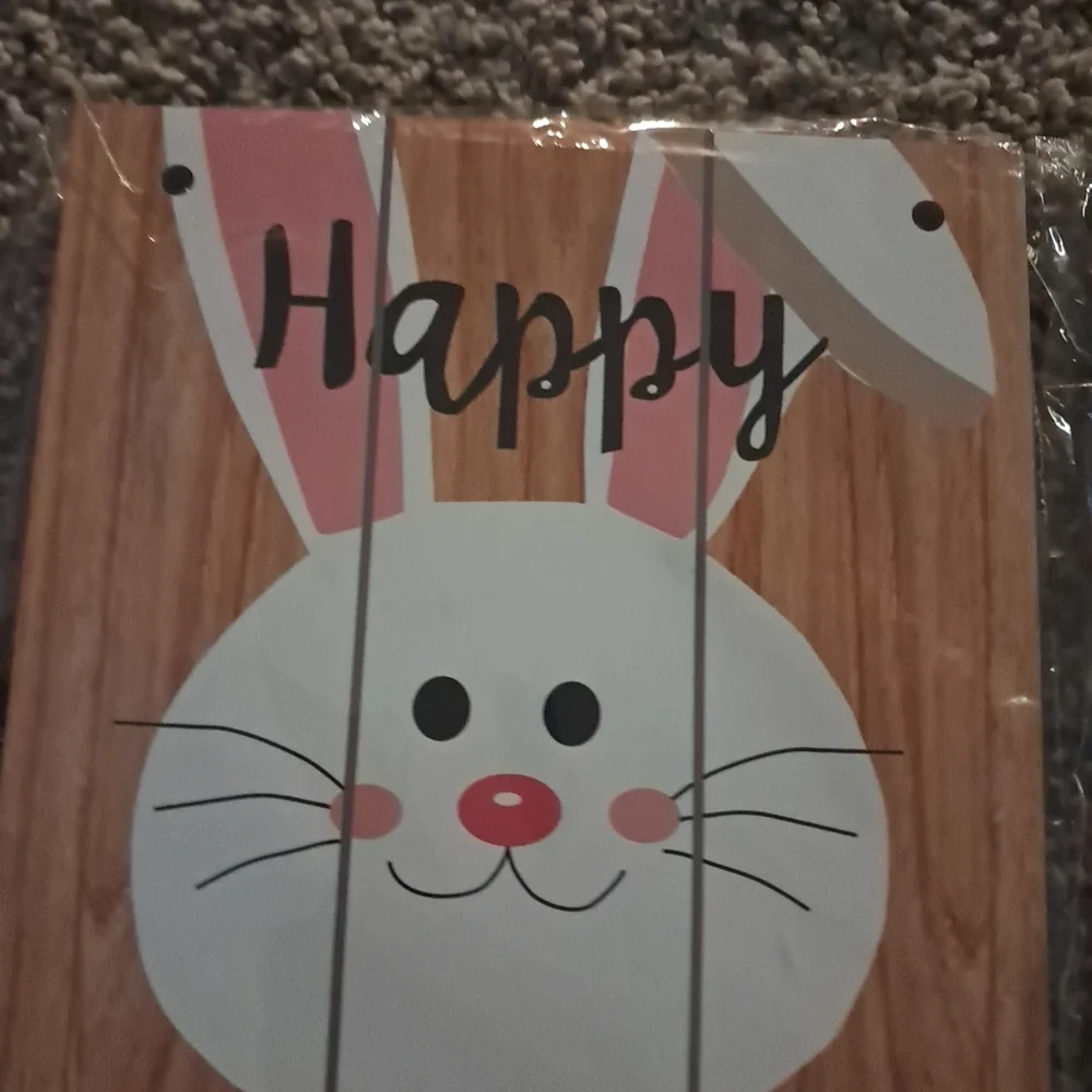 Easter Bunny Welcome Sign Set - Multicolor